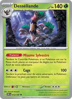 Carte Desséliande de l'extension Flammes Obsidiennes, numéro 012/197