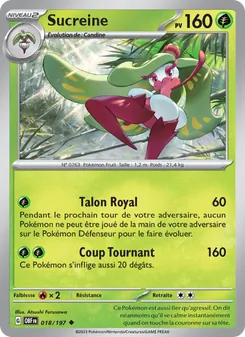 Carte Sucreine de l'extension Flammes Obsidiennes, numéro 018/197