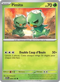 Carte Pimito de l'extension Flammes Obsidiennes, numéro 024/197
