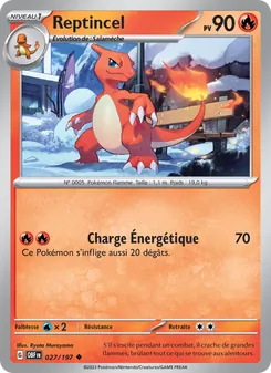 Carte Reptincel de l'extension Flammes Obsidiennes, numéro 027/197