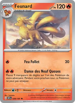 Carte Feunard de l'extension Flammes Obsidiennes, numéro 029/197