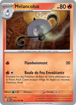 Carte Mélancolux de l'extension Flammes Obsidiennes, numéro 037/197