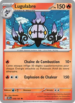 Carte Lugulabre de l'extension Flammes Obsidiennes, numéro 038/197