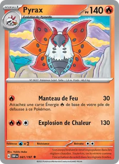 Carte Pyrax de l'extension Flammes Obsidiennes, numéro 041/197