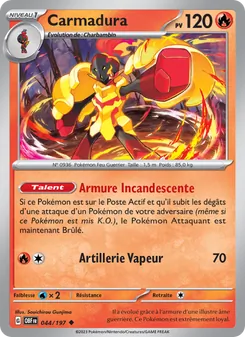 Carte Carmadura de l'extension Flammes Obsidiennes, numéro 044/197