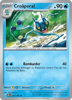 Carte Croâporal de l'extension Flammes Obsidiennes, numéro 057/197