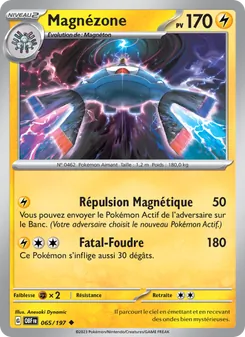 Carte Magnézone de l'extension Flammes Obsidiennes, numéro 065/197