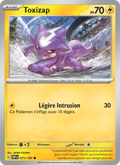 Carte Toxizap de l'extension Flammes Obsidiennes, numéro 071/197