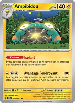 Carte Ampibidou de l'extension Flammes Obsidiennes, numéro 078/197