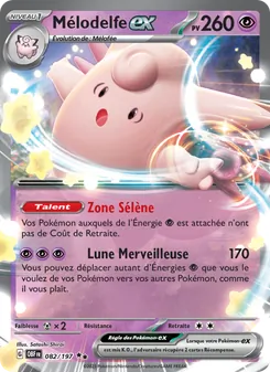 Carte Mélodelfe-ex de l'extension Flammes Obsidiennes, numéro 082/197