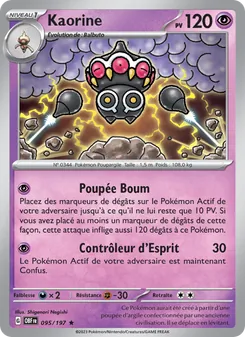 Carte Kaorine de l'extension Flammes Obsidiennes, numéro 095/197