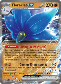 Carte Floréclat-ex de l'extension Flammes Obsidiennes, numéro 123/197