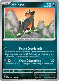 Carte Malosse de l'extension Flammes Obsidiennes, numéro 131/197