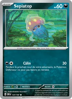 Carte Sepiatop de l'extension Flammes Obsidiennes, numéro 137/197