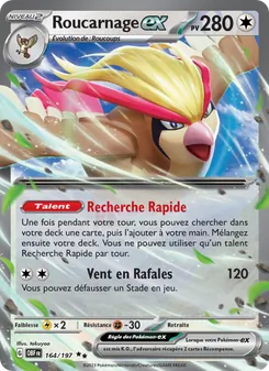 Carte Roucarnage-ex de l'extension Flammes Obsidiennes, numéro 164/197