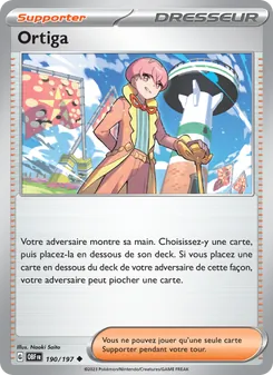 Carte Ortiga de l'extension Flammes Obsidiennes, numéro 190/197