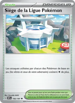 Carte Siège de la Ligue Pokémon de l'extension Flammes Obsidiennes, numéro 192/197