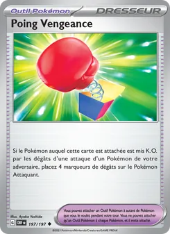 Carte Poing Vengeance de l'extension Flammes Obsidiennes, numéro 197/197
