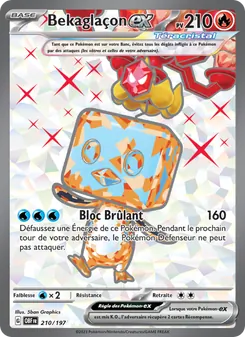 Carte Bekaglaçon-ex de l'extension Flammes Obsidiennes, numéro 210/197
