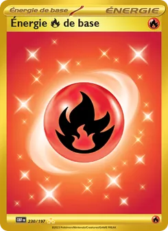 Carte Énergie Fire de base de l'extension Flammes Obsidiennes, numéro 230/197
