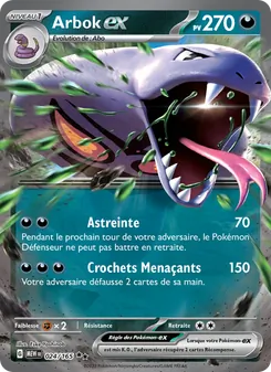 Carte Arbok-ex de l'extension 151, numéro 024/165