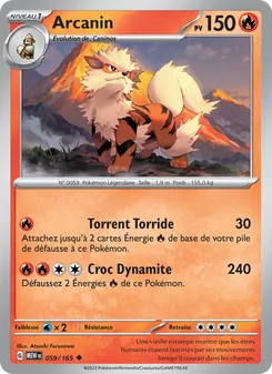 Carte Arcanin de l'extension 151, numéro 059/165