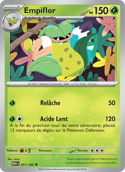 Carte Empiflor de l'extension 151, numéro 071/165