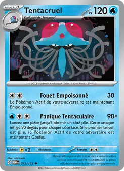 Carte Tentacruel de l'extension 151, numéro 073/165