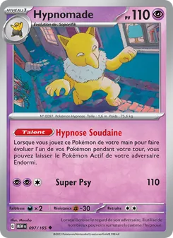 Carte Hypnomade de l'extension 151, numéro 097/165