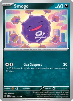 Carte Smogo de l'extension 151, numéro 109/165