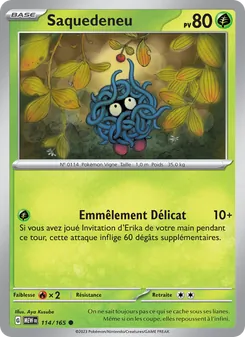 Carte Saquedeneu de l'extension 151, numéro 114/165