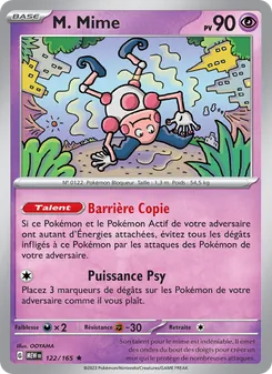Carte M. Mime de l'extension 151, numéro 122/165