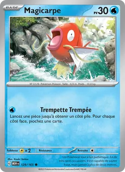 Carte Magicarpe de l'extension 151, numéro 129/165