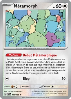 Carte Métamorph de l'extension 151, numéro 132/165