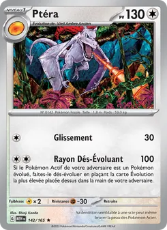Carte Ptéra de l'extension 151, numéro 142/165