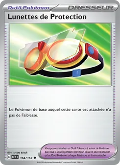 Carte Lunettes de Protection de l'extension 151, numéro 164/165