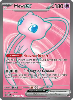 Carte Mew-ex de l'extension 151, numéro 193/165