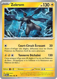 Carte Zekrom de l'extension Faille Paradoxe, numéro 066/182