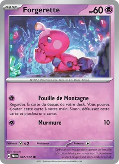 Carte Forgerette de l'extension Faille Paradoxe, numéro 082/182