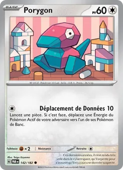 Carte Porygon de l'extension Faille Paradoxe, numéro 142/182