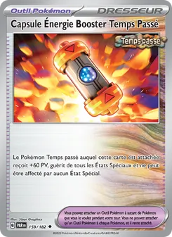 Carte Capsule Énergie Booster Temps Passé de l'extension Faille Paradoxe, numéro 159/182