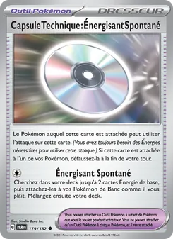 Carte Capsule Technique : Énergisant Spontané de l'extension Faille Paradoxe, numéro 179/182