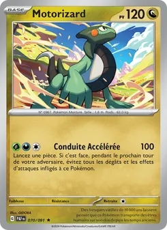 Carte Motorizard de l'extension Destinées de Paldea, numéro 070/91