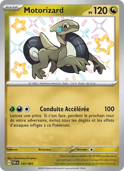 Carte Motorizard de l'extension Destinées de Paldea, numéro 195/91