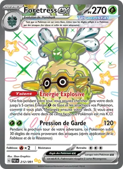 Carte Foretress-ex de l'extension Destinées de Paldea, numéro 212/91