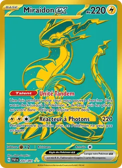 Carte Miraidon-ex de l'extension Destinées de Paldea, numéro 243/91