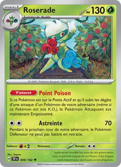 Carte Roserade de l'extension Forces Temporelles, numéro 009/162
