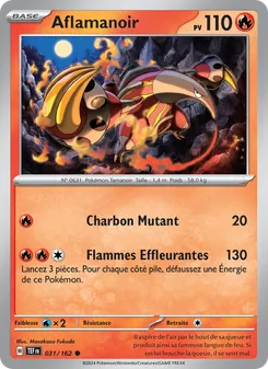 Carte Aflamanoir de l'extension Forces Temporelles, numéro 031/162