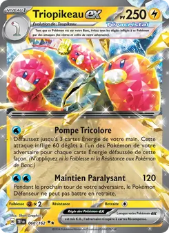 Carte Triopikeau-ex de l'extension Forces Temporelles, numéro 060/162