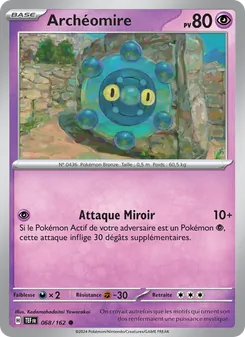 Carte Archéomire de l'extension Forces Temporelles, numéro 068/162
